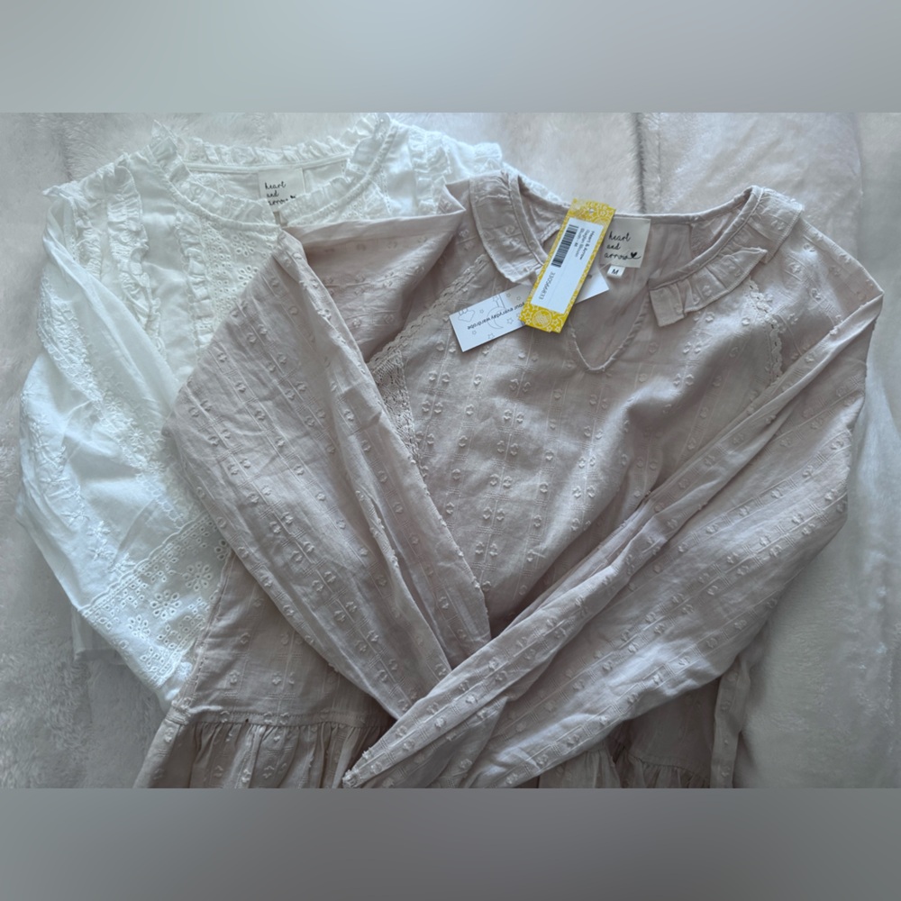 Two heart and arrow girls shirts! Size medium.